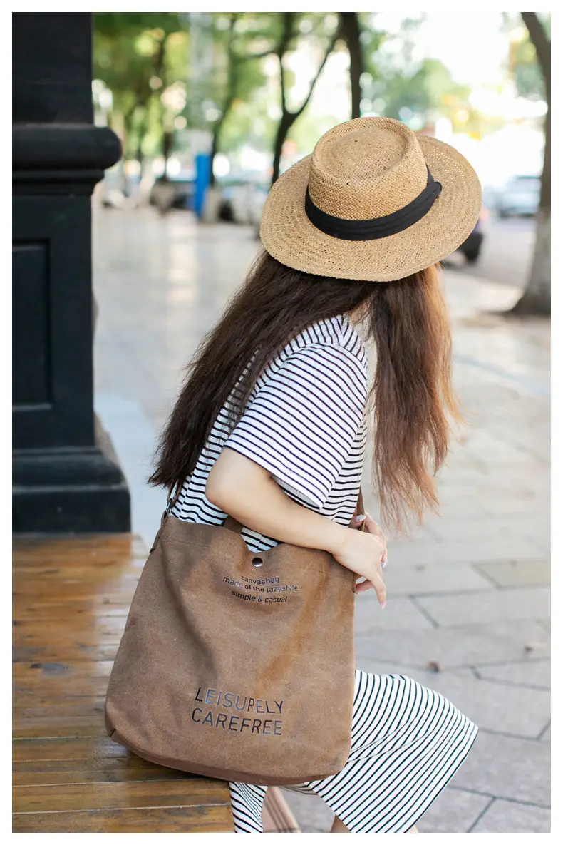 Cross-border Canvas Shoulder Bag 2024 New — feature 36