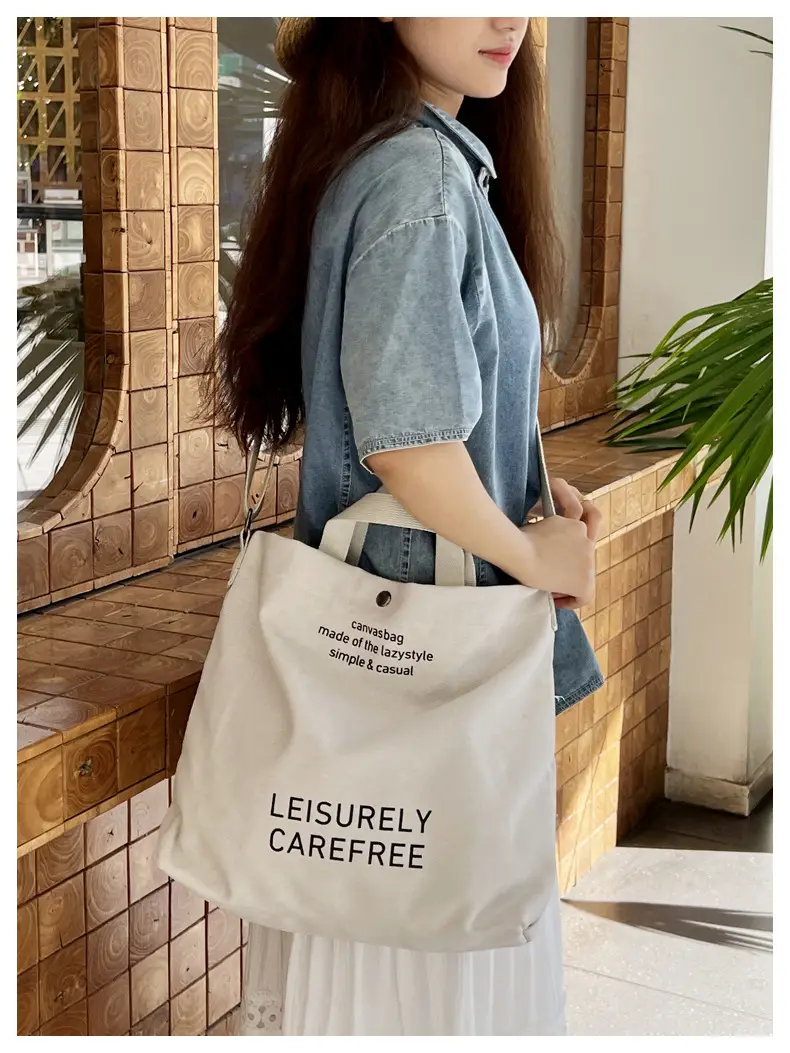 Cross-border Canvas Shoulder Bag 2024 New — feature 38