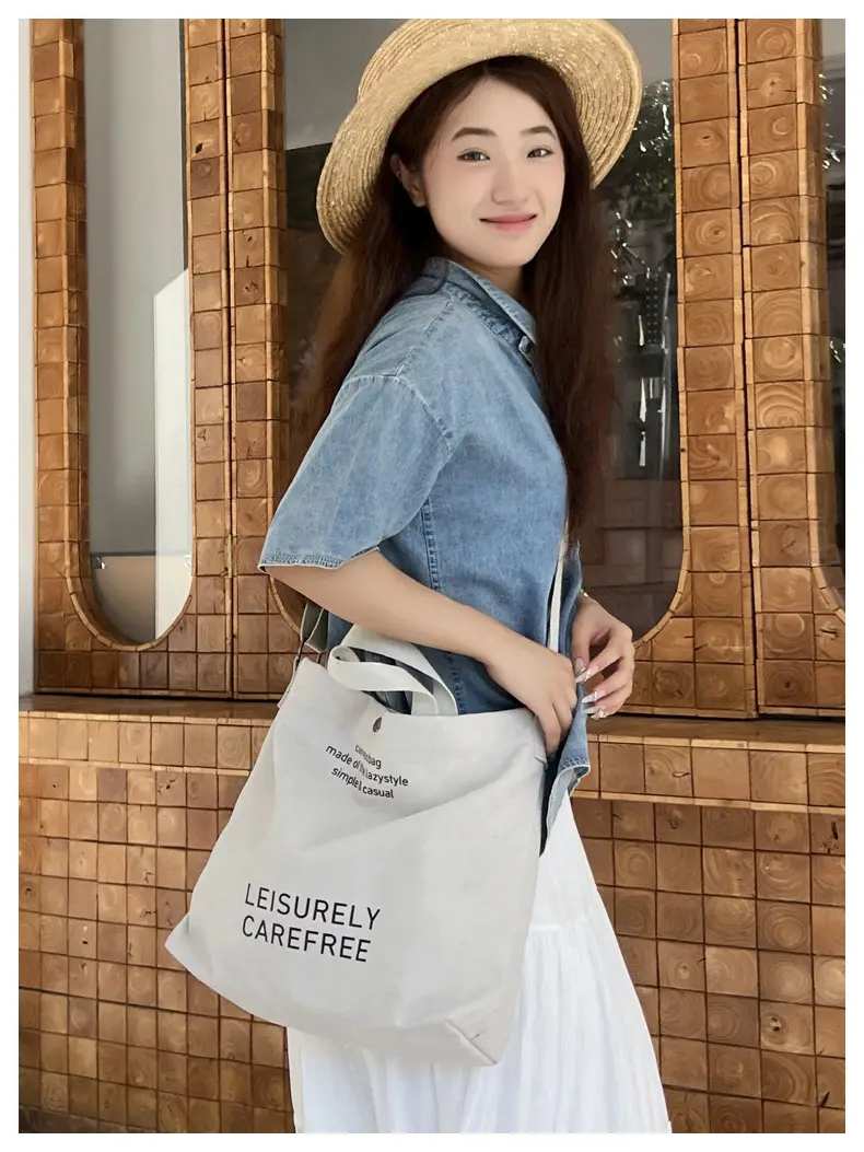 Cross-border Canvas Shoulder Bag 2024 New — feature 39