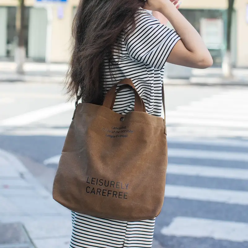 Cross-border Canvas Shoulder Bag 2024 New - Image 5