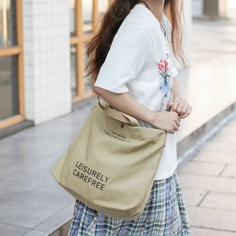 Cross-border Canvas Shoulder Bag 2024 New - Image 6
