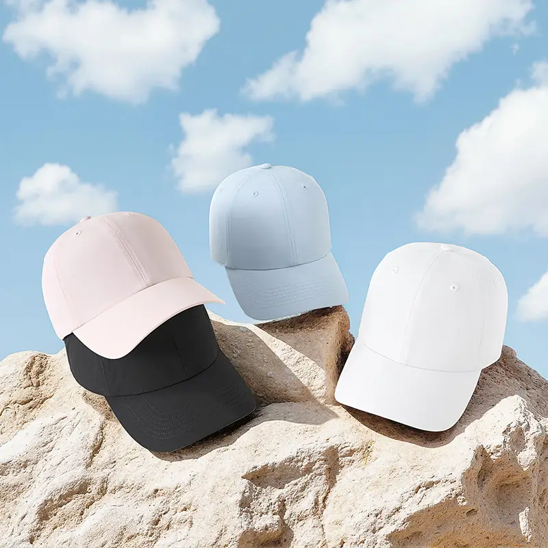Light Blue Elastic Baseball Cap for Women Cycling Sports - Image 14