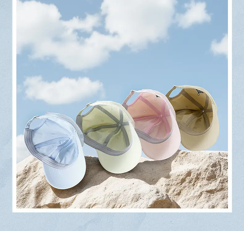 Light Blue Elastic Baseball Cap for Women Cycling Sports — feature 18