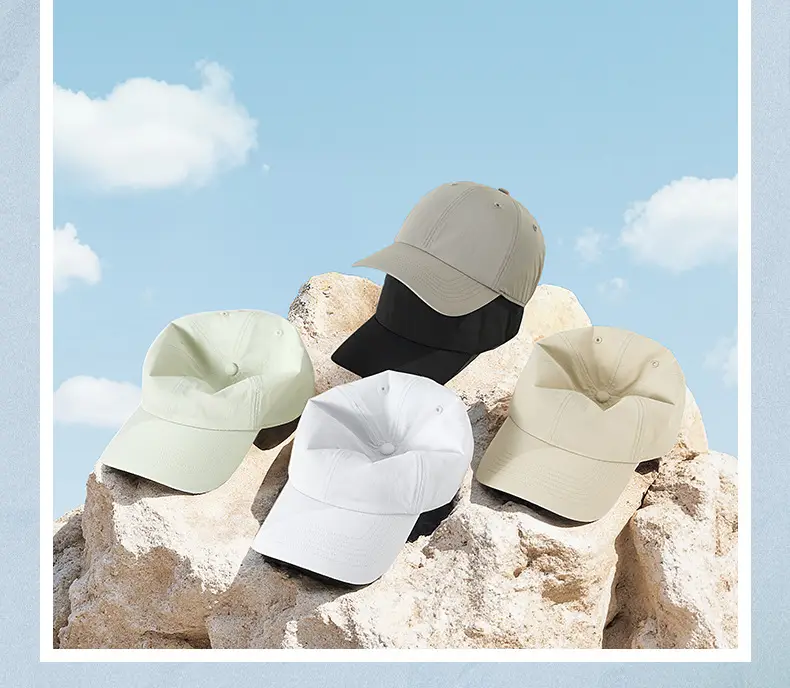 Light Blue Elastic Baseball Cap for Women Cycling Sports — feature 22