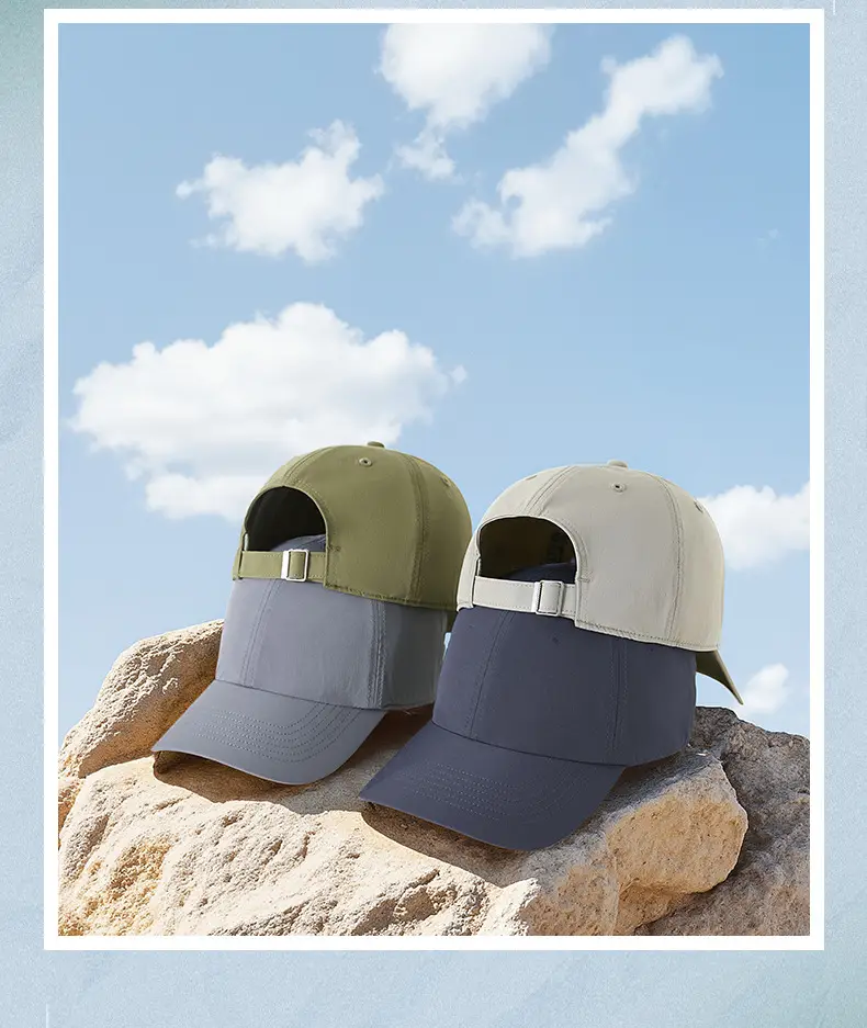 Light Blue Elastic Baseball Cap for Women Cycling Sports — feature 25