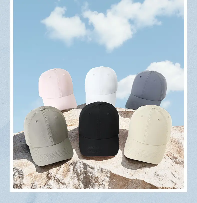 Light Blue Elastic Baseball Cap for Women Cycling Sports — feature 29
