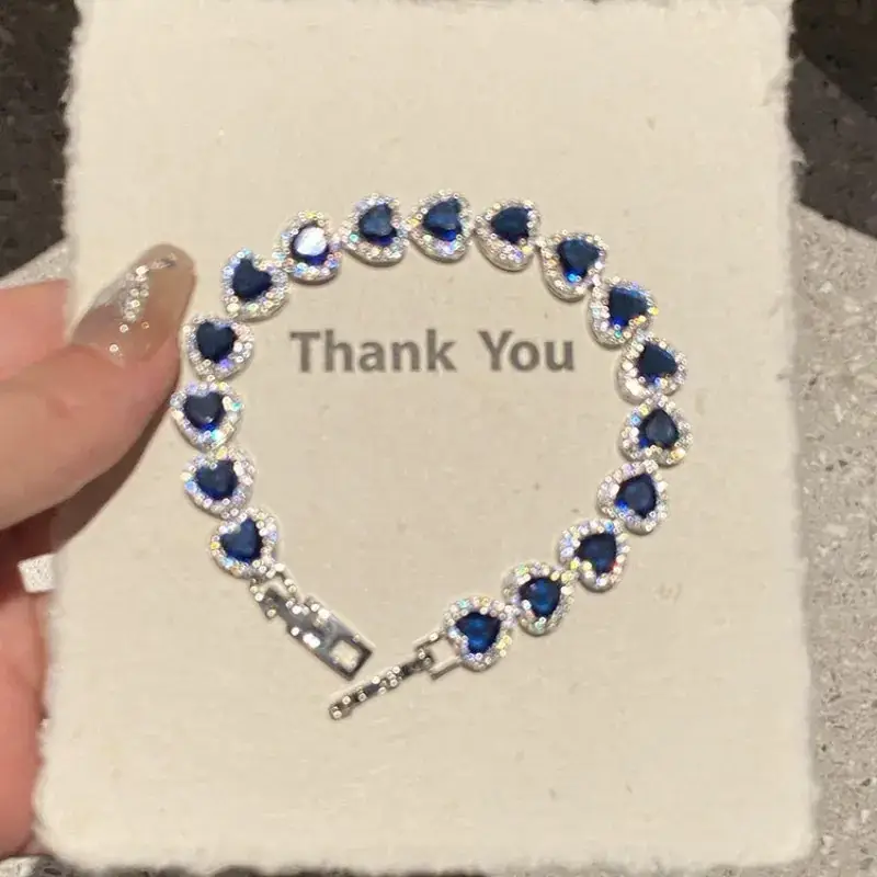Super Flash Korean Zircon Bracelet for Girls Niche All-match Full Diamond Bracelet Stacked Style - Image 9
