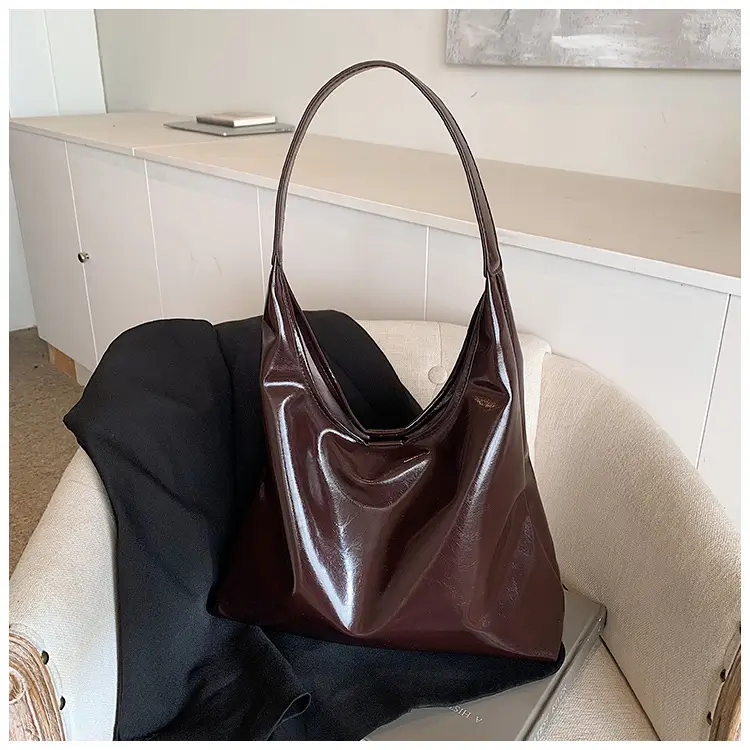 Black PU Shoulder Bag for Women 2024 - Image 3