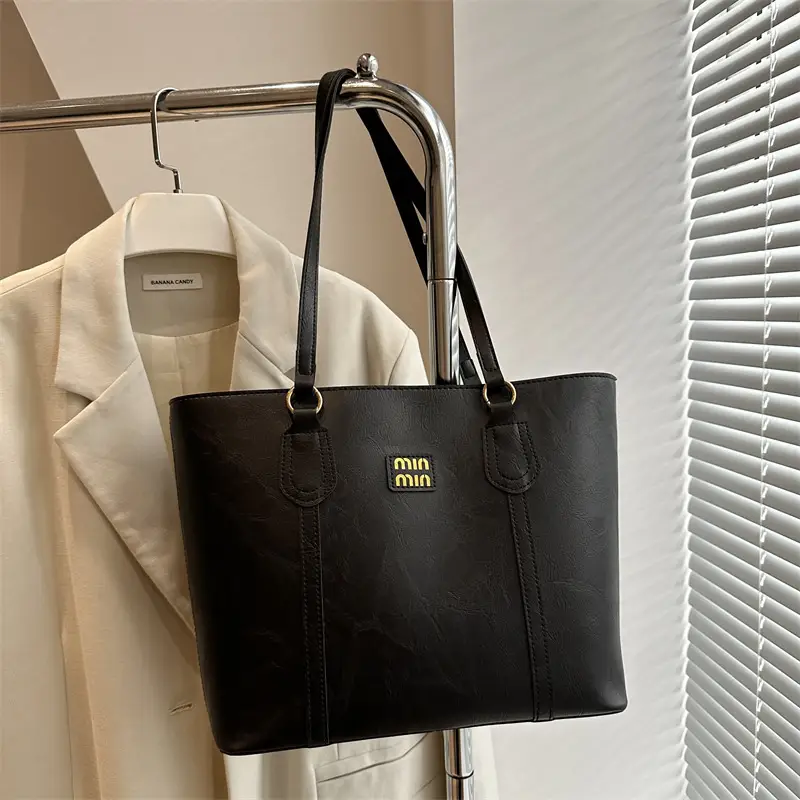 Black Korean Style Tote Bag for Women