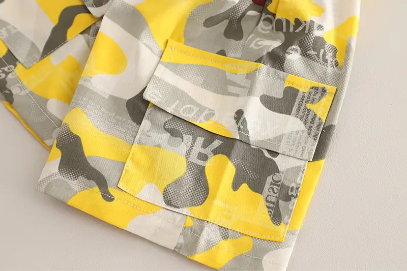 Boys 2025 Casual T-Shirt Camo Shorts Set — feature 14