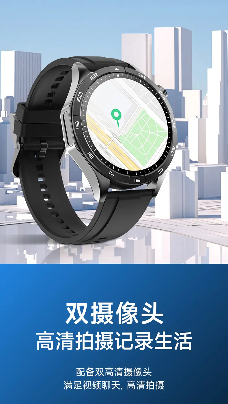 King Heart Rate Blood Oxygen Phone Watch Green Strap — feature 15