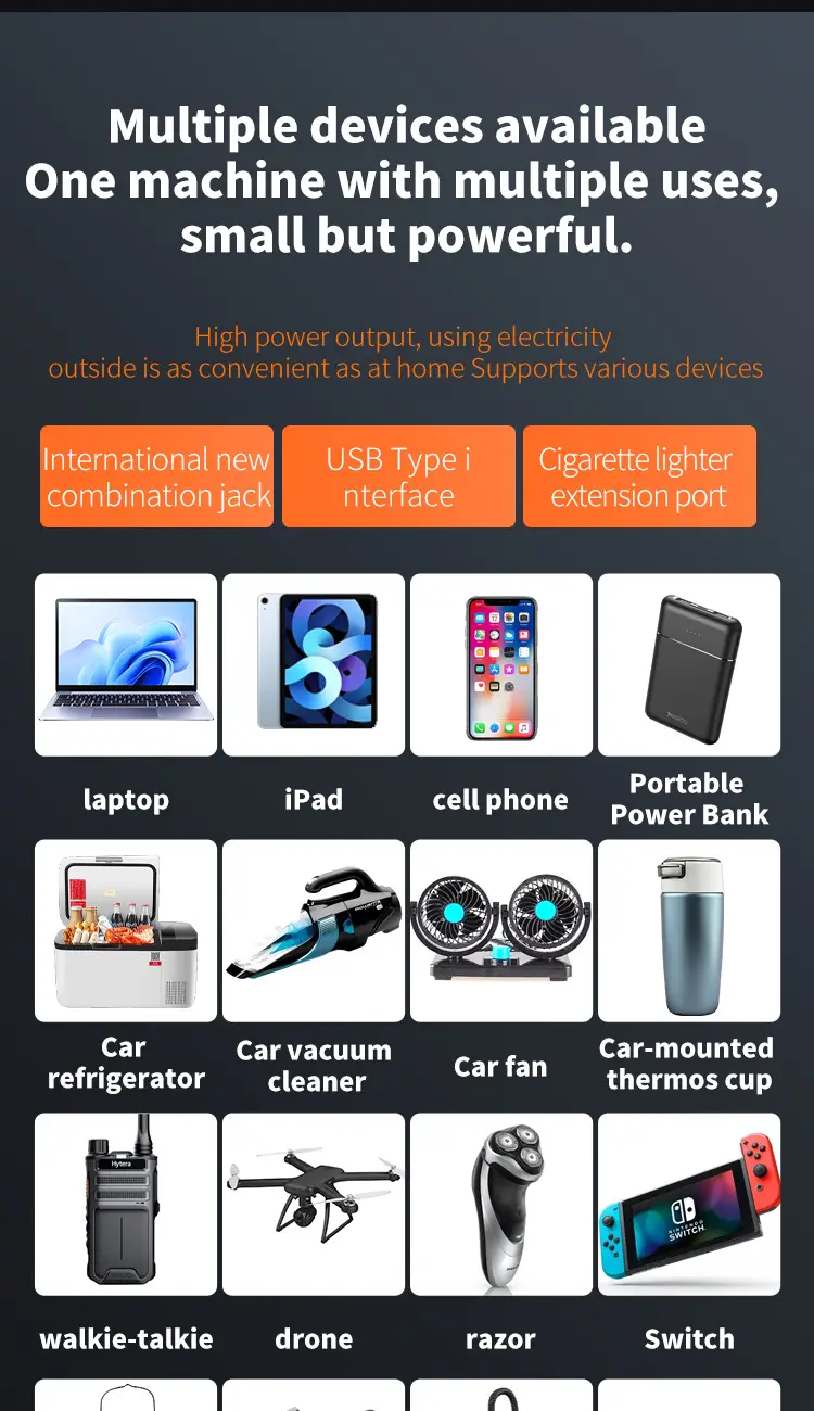 Universal 12-24V Car Inverter with 220V Load — feature 6