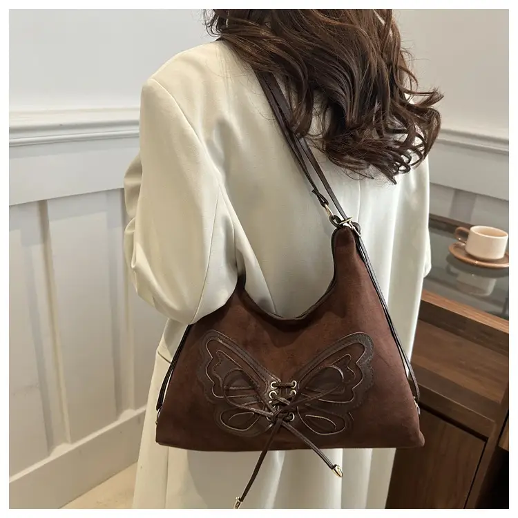 Brown Butterfly Crossbody Tote Bag for Women — feature 14