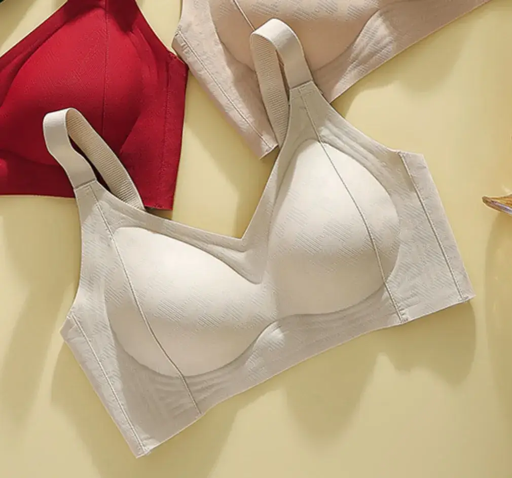 Women's Red Jelly Gel Support Bra with Fixed Cup & Leach Back - Image 2