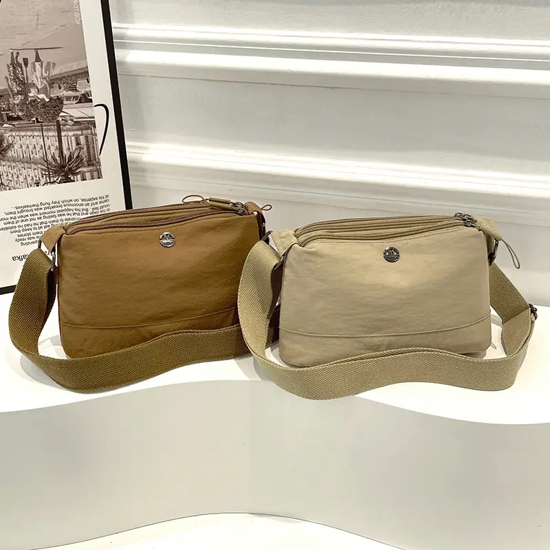 Women's Crossbody Small Square Bag Water-Repellent Nylon - Image 8