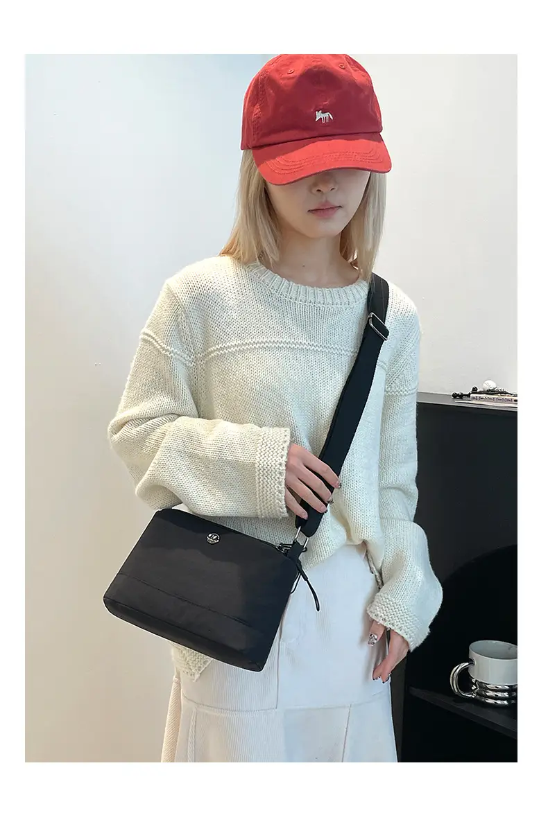 Women's Crossbody Small Square Bag Water-Repellent Nylon — feature 20