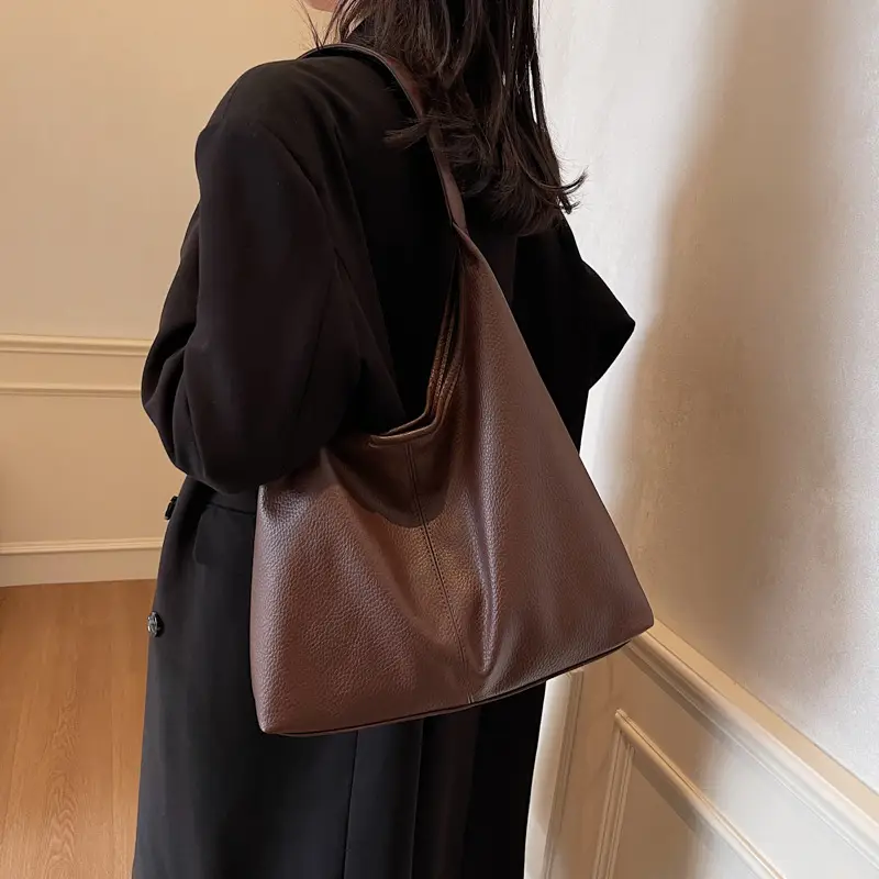 Tan Leather Crossbody Bag for Women 2025 Spring - Image 7