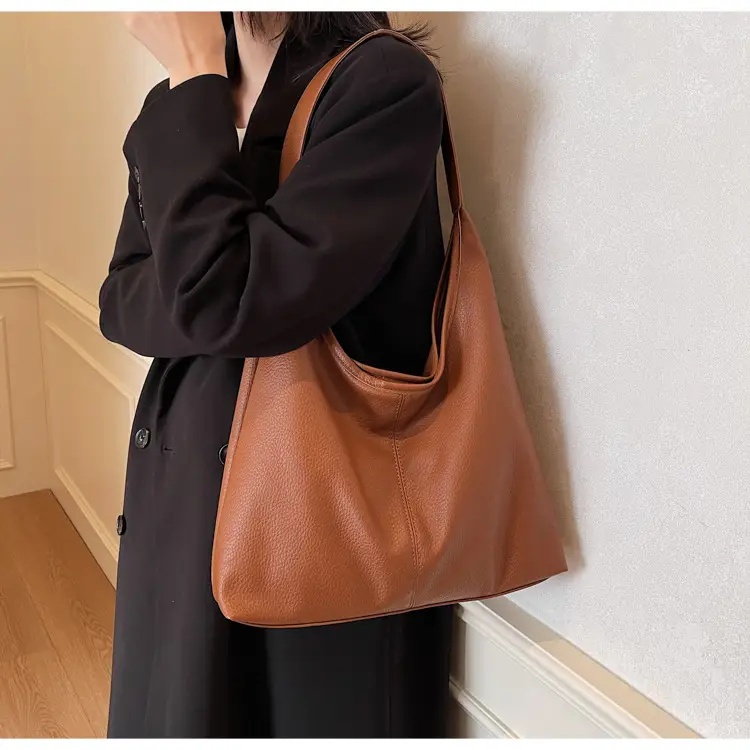 Tan Leather Crossbody Bag for Women 2025 Spring — feature 32