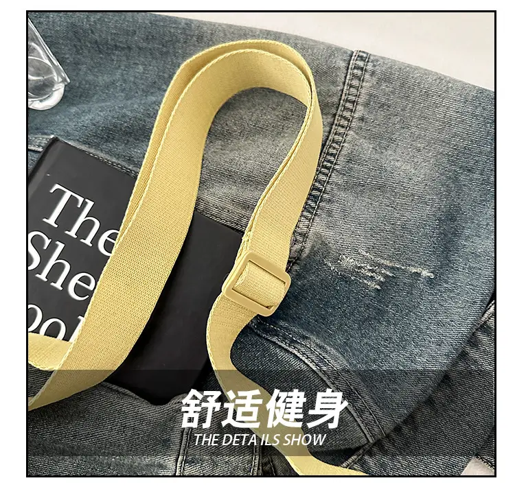 Pink Nylon Crossbody Bag for Women with Wide Strap — feature 4