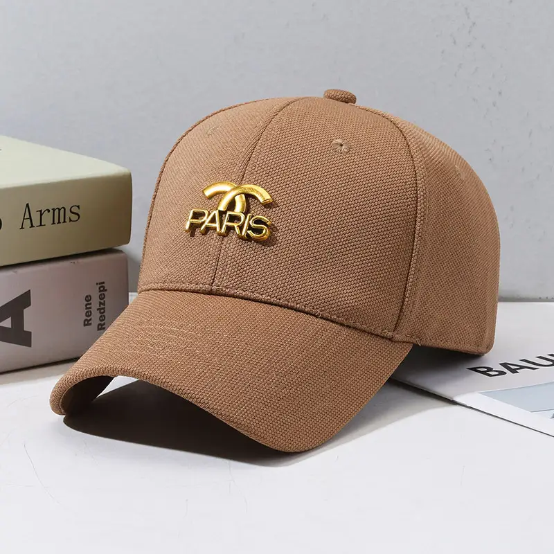 Black Paris Logo Baseball Cap with Pineapple Cloth - Image 10