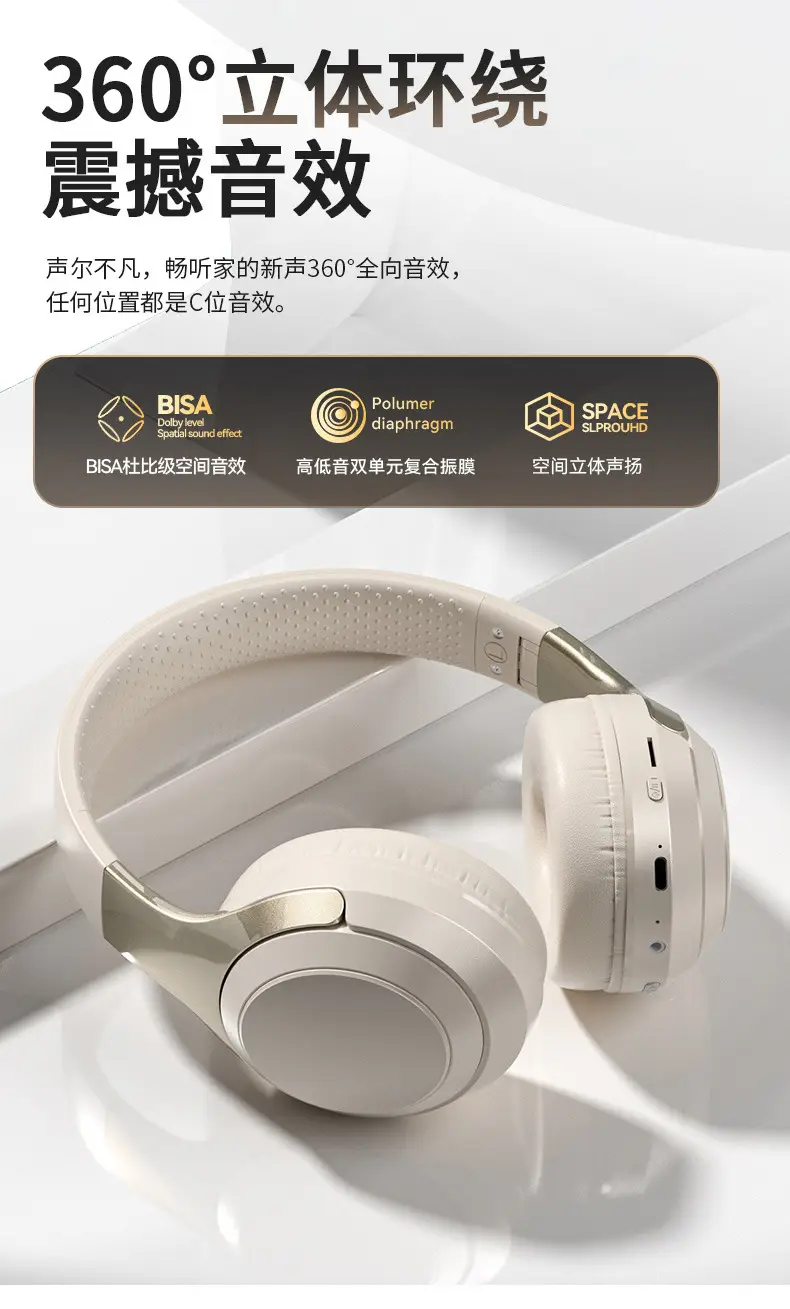 Over-Ear Wireless Bluetooth Headphones 214g High-Quality Sound — feature 14