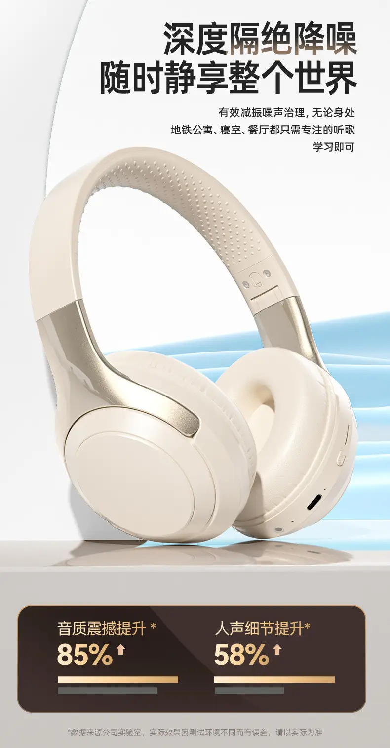 Over-Ear Wireless Bluetooth Headphones 214g High-Quality Sound — feature 5