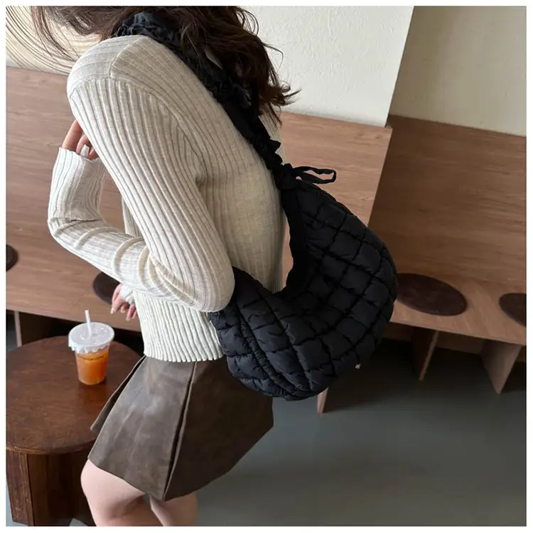 Black Quilted Shoulder Bag for Women 2023 — feature 7