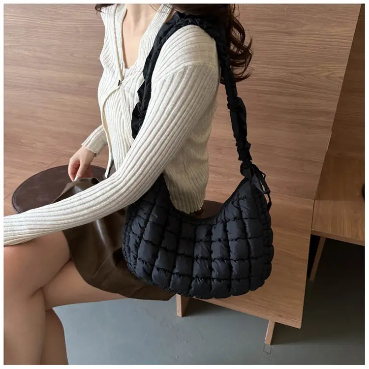 Black Quilted Shoulder Bag for Women 2023 — feature 9