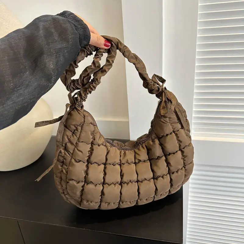 Black Quilted Shoulder Bag for Women 2023 - Image 5