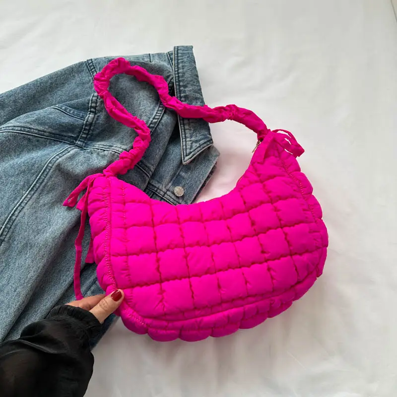 Black Quilted Shoulder Bag for Women 2023 - Image 6