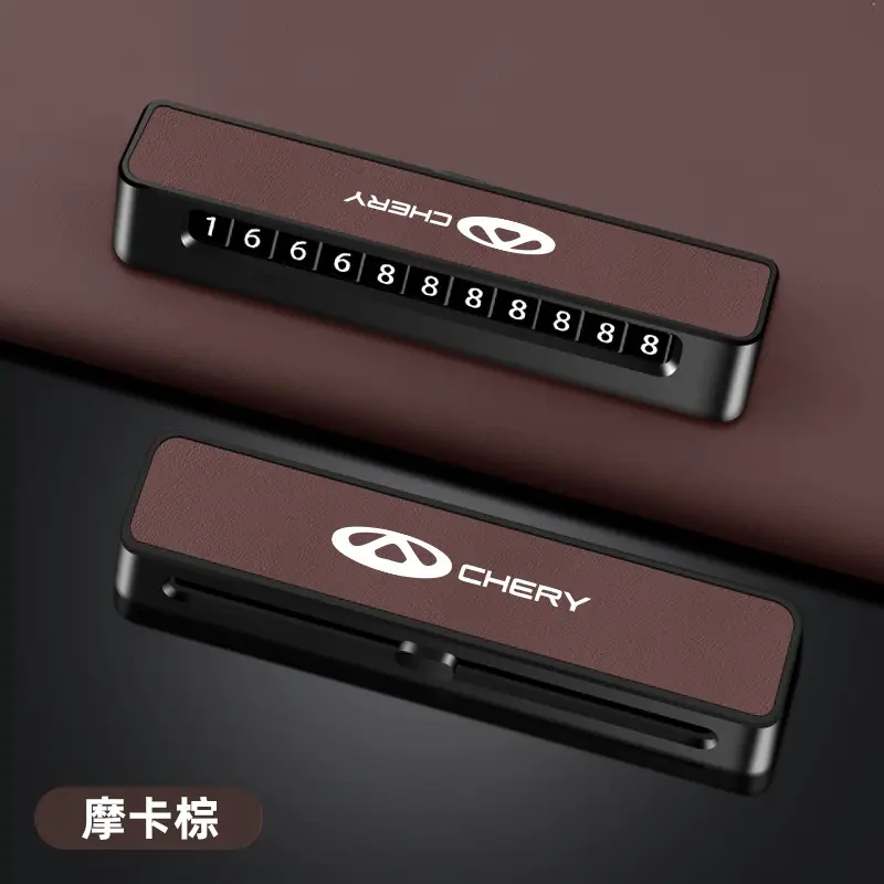 Car Temporary Parking Chery Ruihu 8pro Erez 5plus Male 5x Female 7plus Phone Number Plate Ornaments