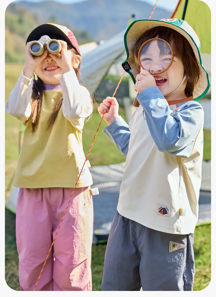 Spring Kids Sunscreen T-Shirt with Hat & Backpack Set — feature 17