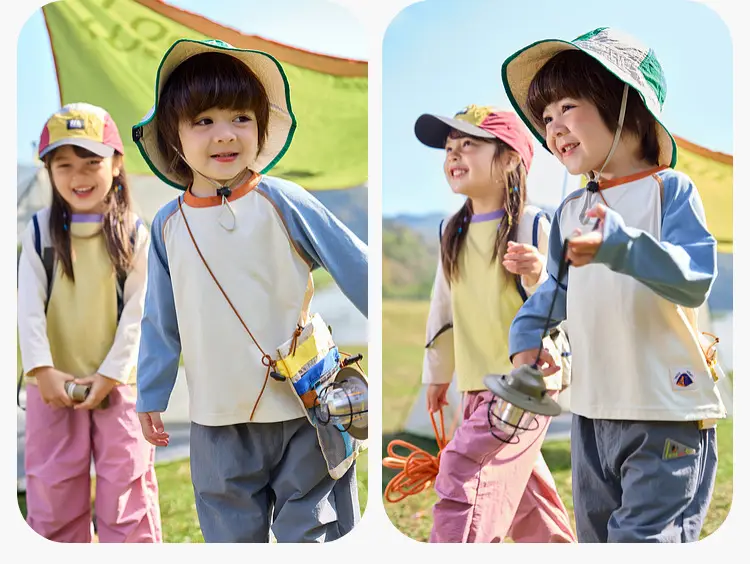 Spring Kids Sunscreen T-Shirt with Hat & Backpack Set — feature 18