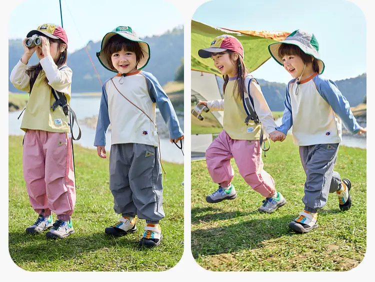 Spring Kids Sunscreen T-Shirt with Hat & Backpack Set — feature 22