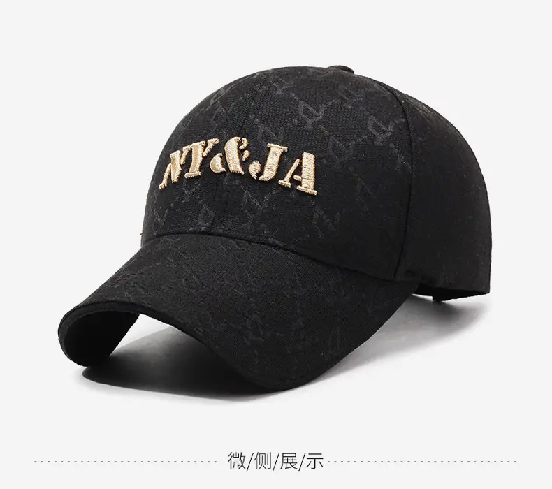 Men's Black Logo Printed Baseball Cap — feature 10