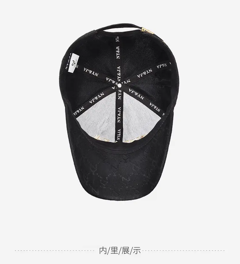 Men's Black Logo Printed Baseball Cap — feature 14