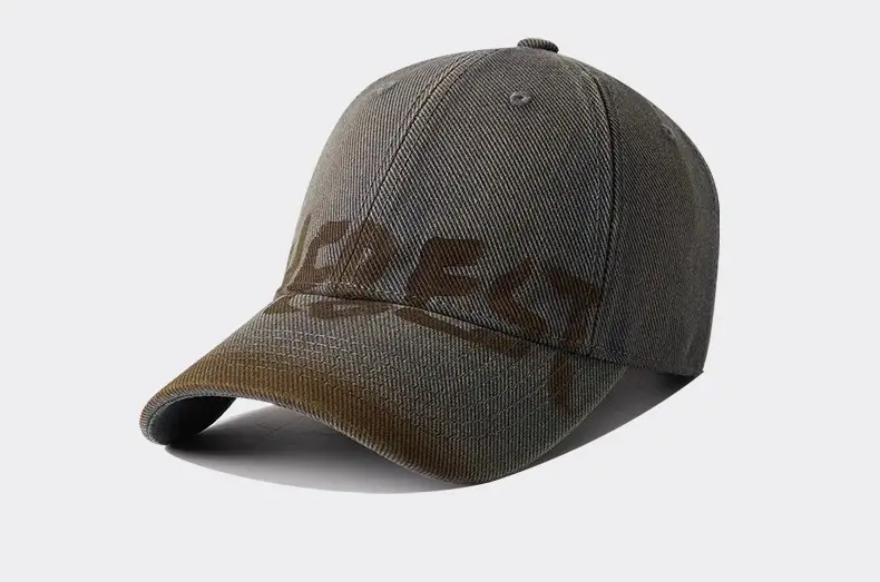 Baseball Cap Brown Washed Old Couple Small Show Face — feature 18
