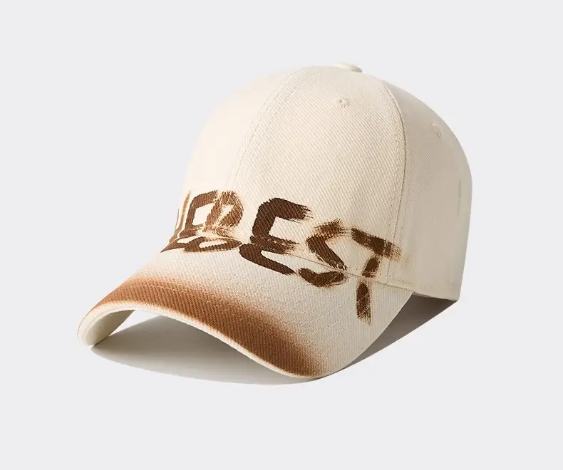 Baseball Cap Brown Washed Old Couple Small Show Face — feature 30