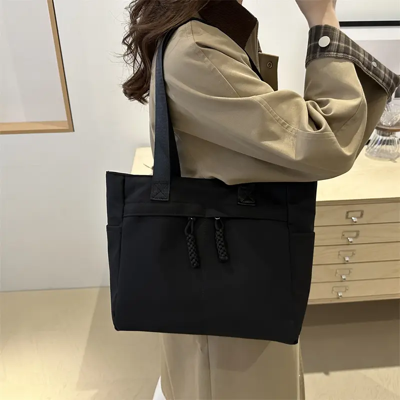 Winter Canvas Shoulder Bag Large Capacity Korean Style