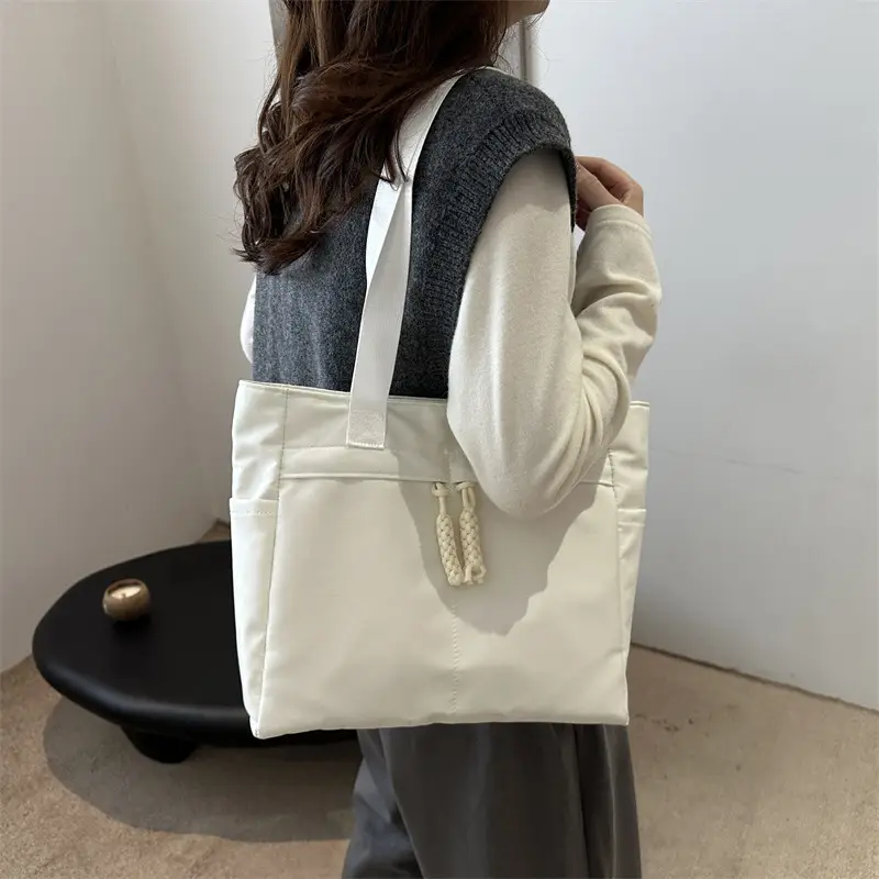 Winter Canvas Shoulder Bag Large Capacity Korean Style