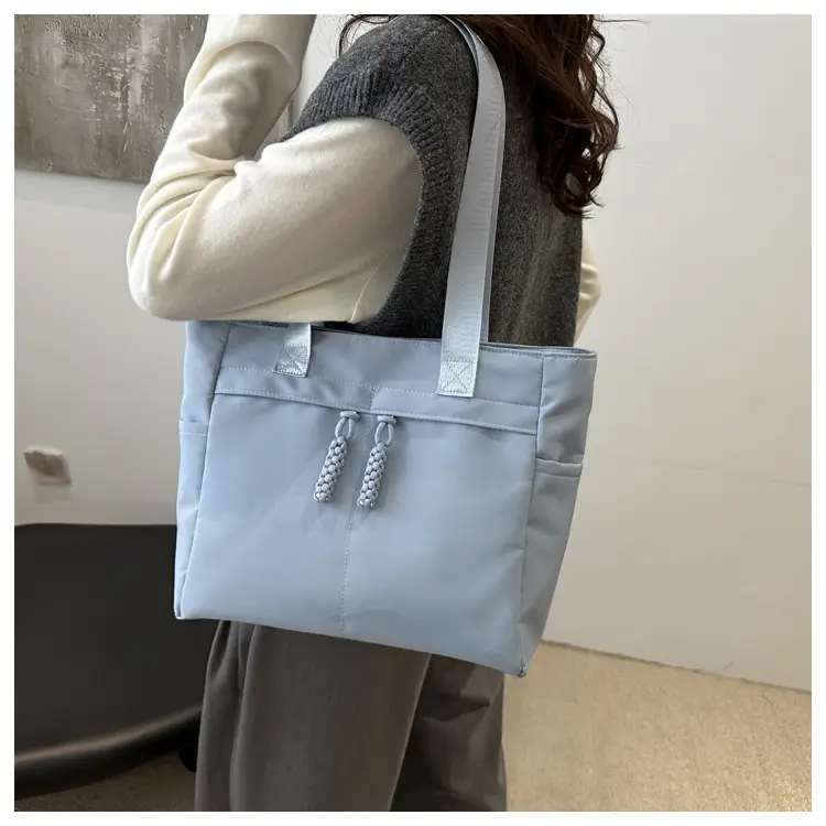 Winter Canvas Shoulder Bag Large Capacity Korean Style — feature 12