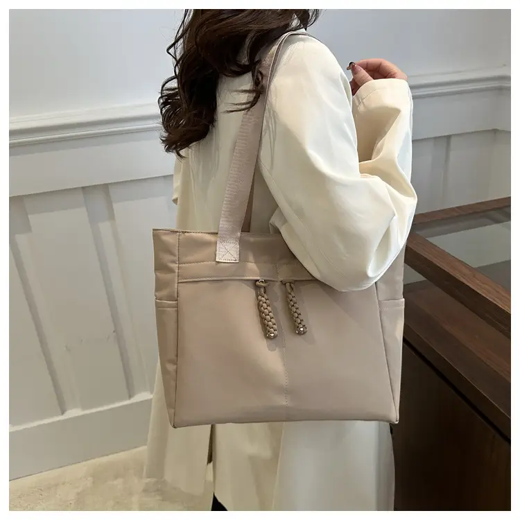 Winter Canvas Shoulder Bag Large Capacity Korean Style — feature 13