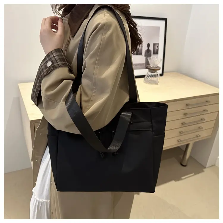 Winter Canvas Shoulder Bag Large Capacity Korean Style — feature 18