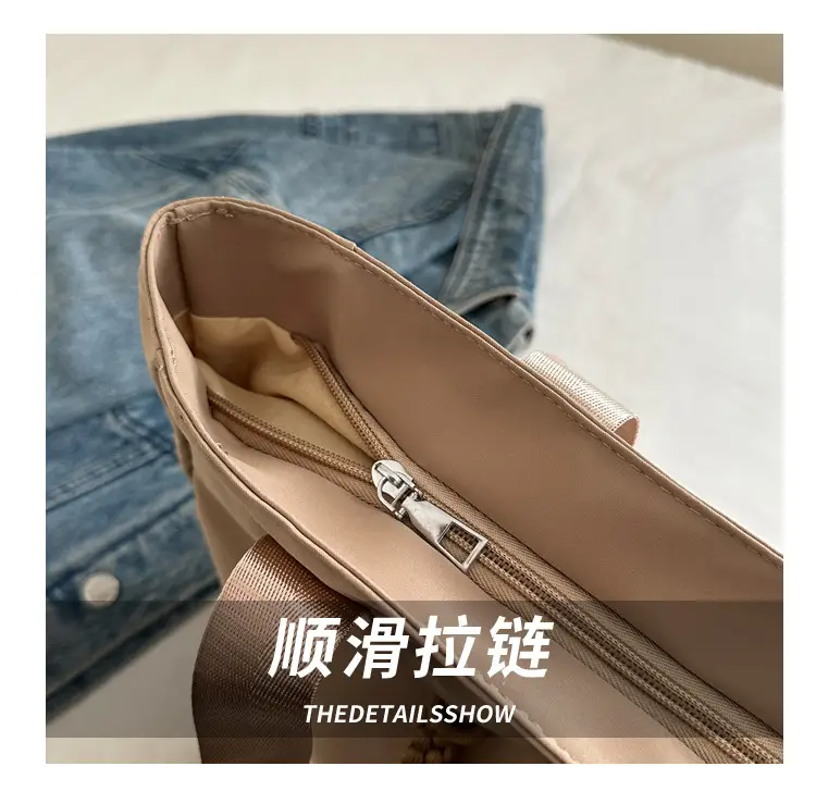 Winter Canvas Shoulder Bag Large Capacity Korean Style — feature 6