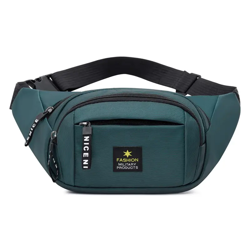 Men's Blue Crossbody Phone Waist Bag with Adjustable Strap - Image 4