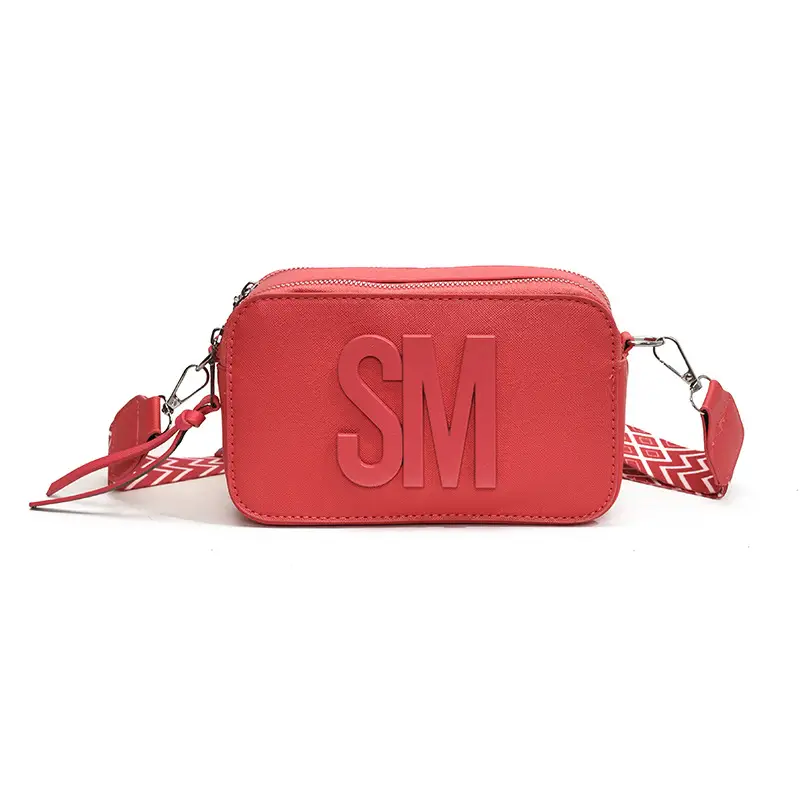 2024 SM Crossbody Bag Women White Square Design - Image 10