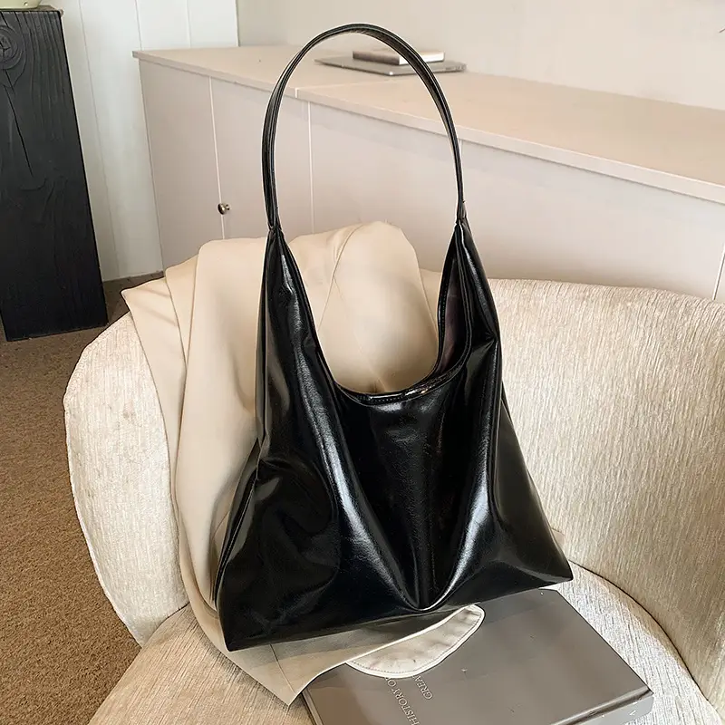 Black Large Capacity Women's Tote Bag 2024 - Image 6