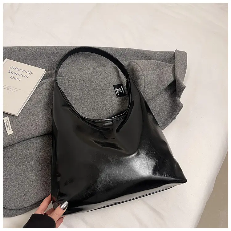 Black Large Capacity Women's Tote Bag 2024 - Image 2
