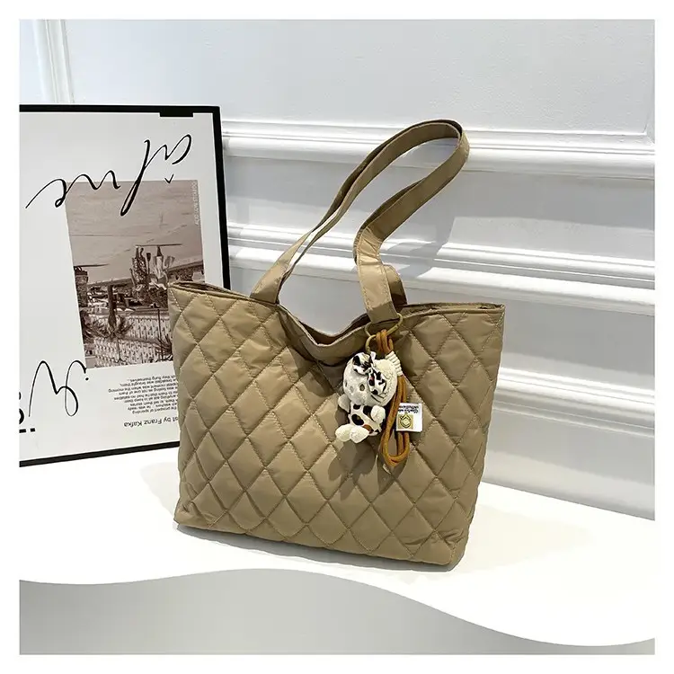 Korean Style Quilted Shoulder Bag for Women - Image 4