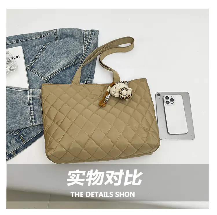 Korean Style Quilted Shoulder Bag for Women — feature 6
